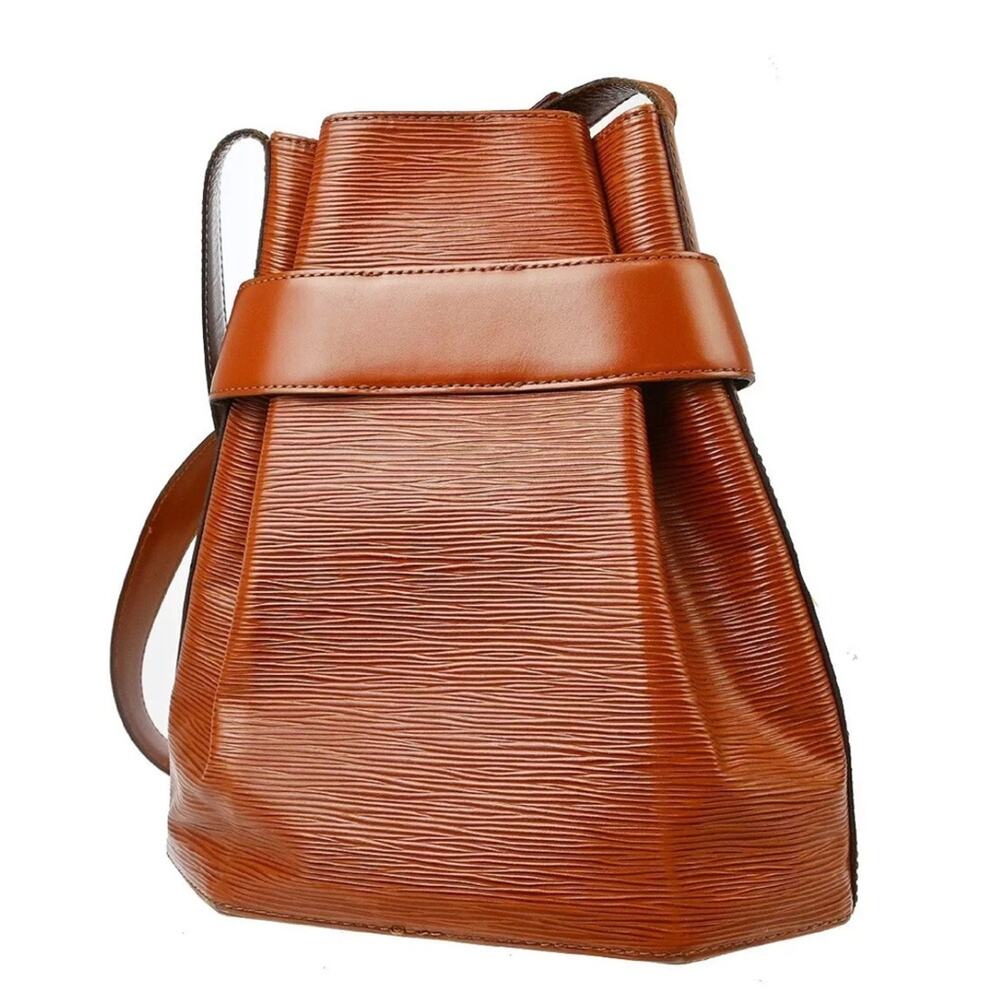 AUTHENTIC LOUIS VUITTON BROWN EPI SAC DEPAULE PM SHOULDER BAG VI0973 - Picture 2 of 9